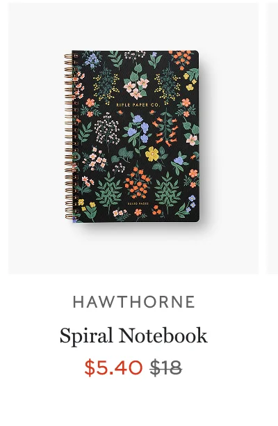 Hawthorne Spiral Notebook