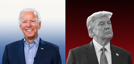 Joe Biden Donald Trump side by side
