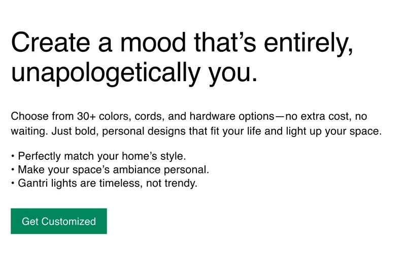 Create a mood that’s entirely, unapologetically you.
