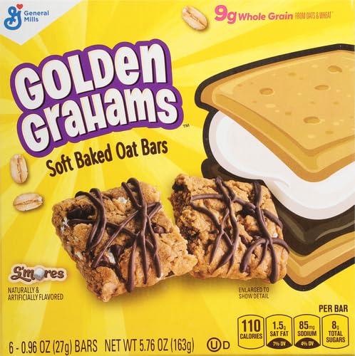 Image of General Mills Golden Grahams Soft Baked Oat Bars - S'mores (6 CT)