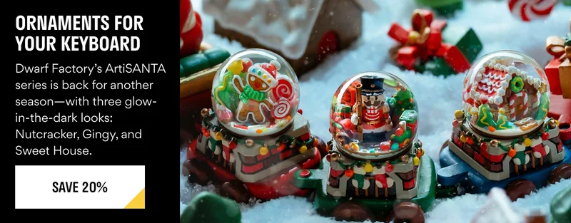 Dwarf Factory ArtiSANTA 2023 Artisan Keycaps | Save 20% > Dwarf Factory ArtiSANTA 2023 Artisan Keycaps | Save 20% >