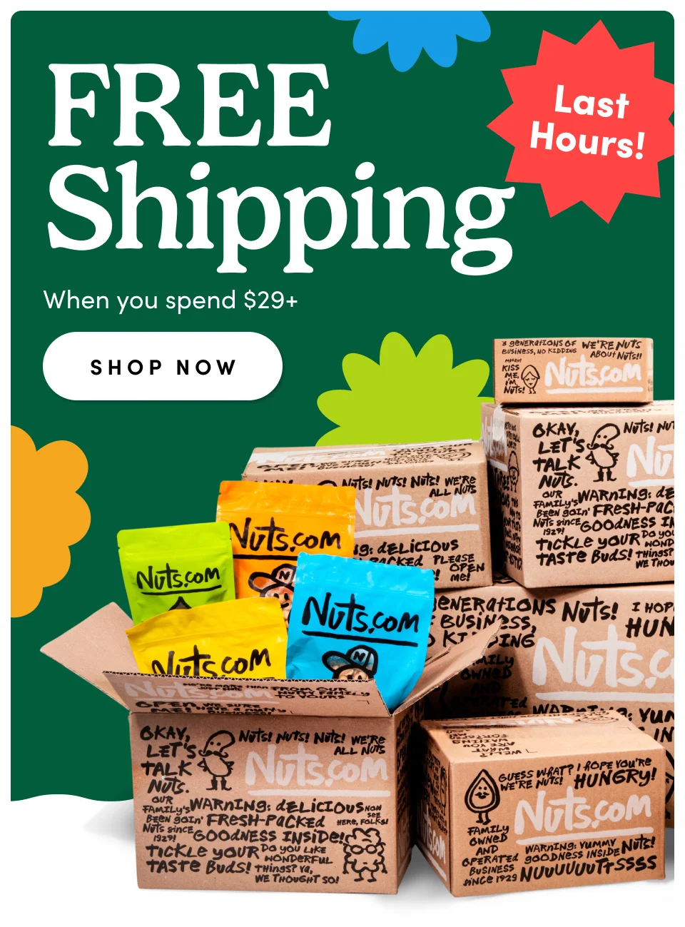 Free Shipping when you spend $29+ Shop Now