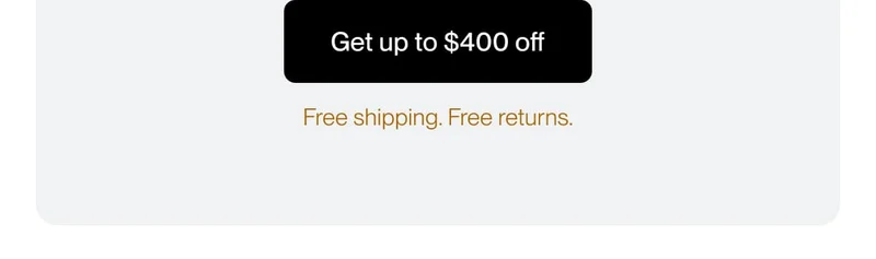 Get up to $400 off