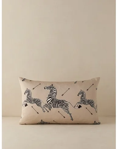 Zebras Petite Pillow by Scalamandre - Sand / Lumbar
