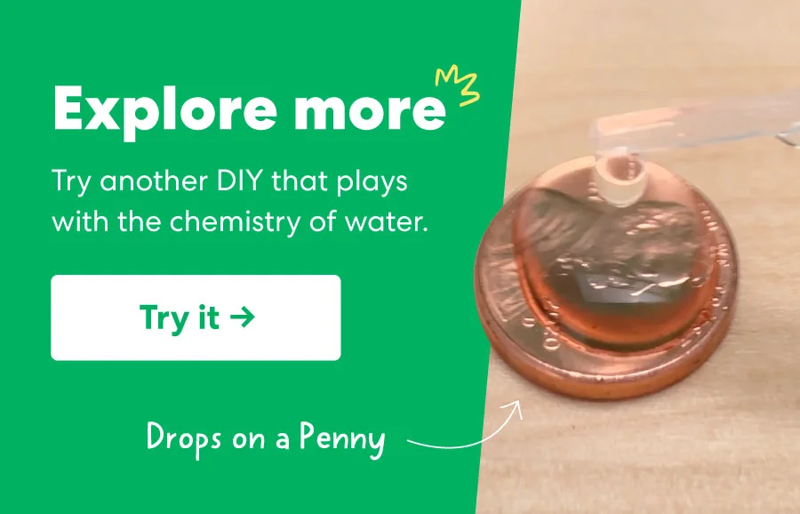 Explore more Try another DIY that plays with the chemistry of water.