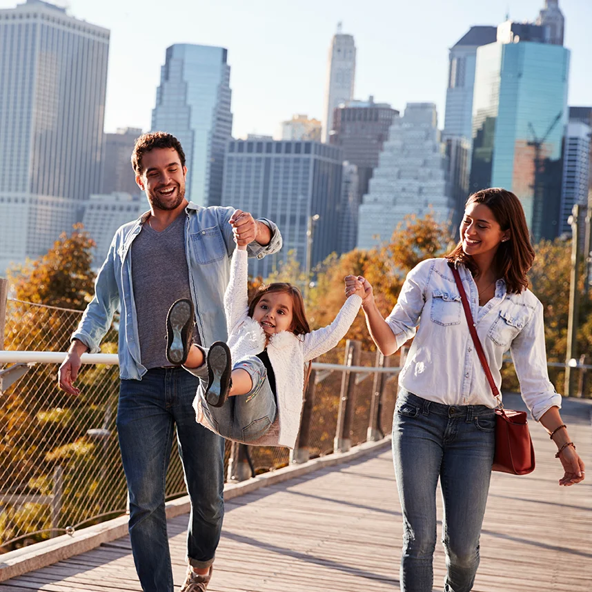 family in NYC with child