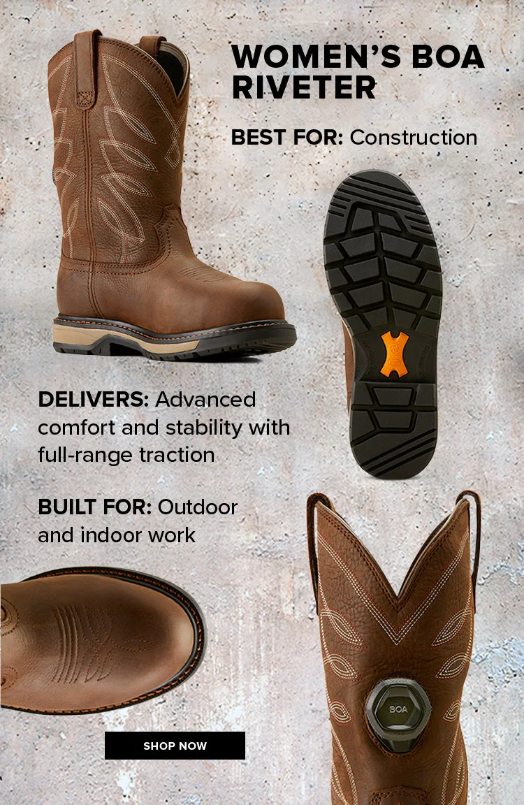 WOMEN'S BOA RIVETER. BEST FOR CONSTRUCTION