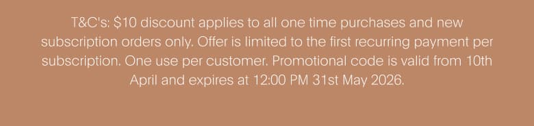 T&C's: £5 discount applies to new subscription orders only. Offer is limited to the first recurring payment per subscription. Promotional code is valid from 10th April and expires at 12:00PM 31st May 2026.