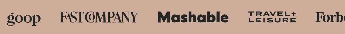 goop, fast company, mashable, travel+leisure, forbes, elle, menshealth, strategist