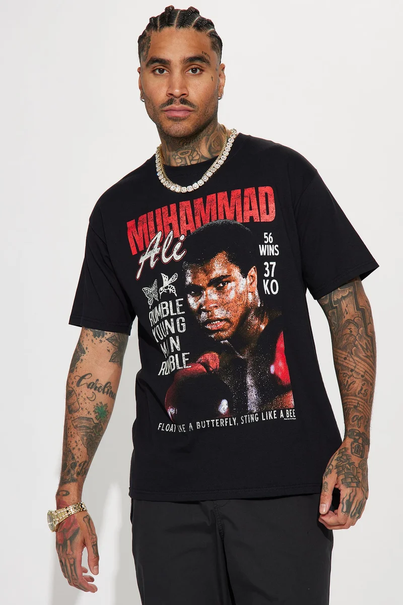 Image of Muhammad Ali Rumble Short Sleeve Tee - Black