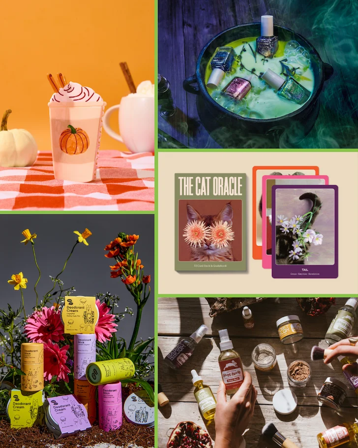 A collection of items from each participating brand