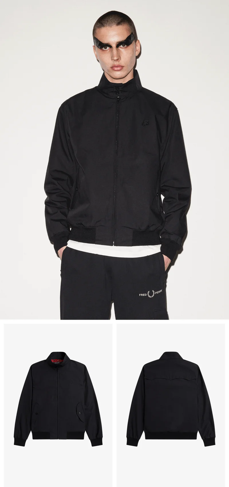 Smart Jackets - Black Harrington Jacket