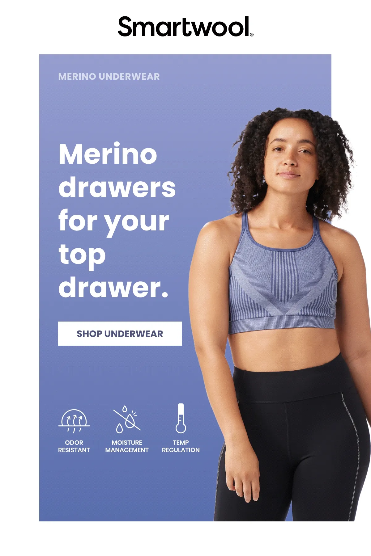 Merino drawers for your top drawer.