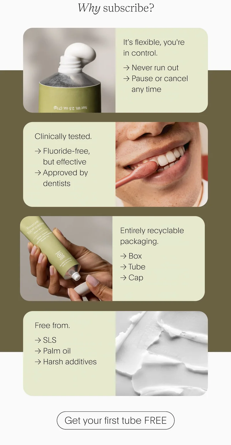 why subscribe? - get your first tube free