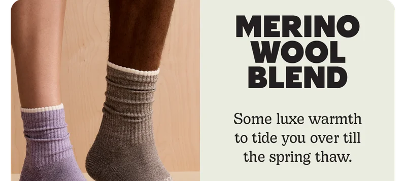 MERINO WOOL BLEND | Some luxe warmth to tide you over till the spring thaw.