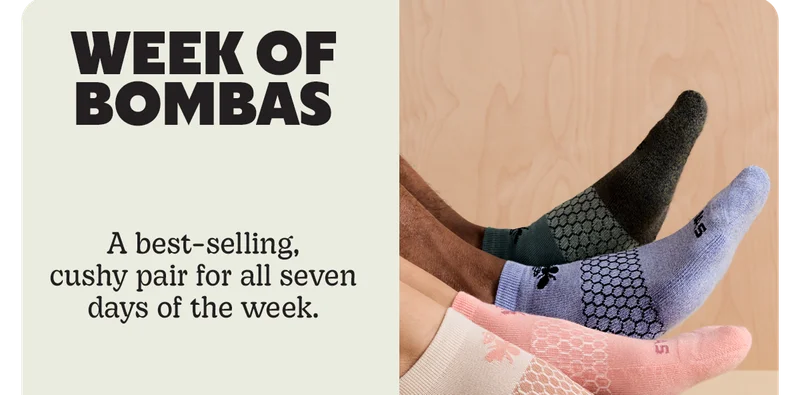 WEEK OF BOMBAS | A best-selling, cushy pair for all seven days of the week.