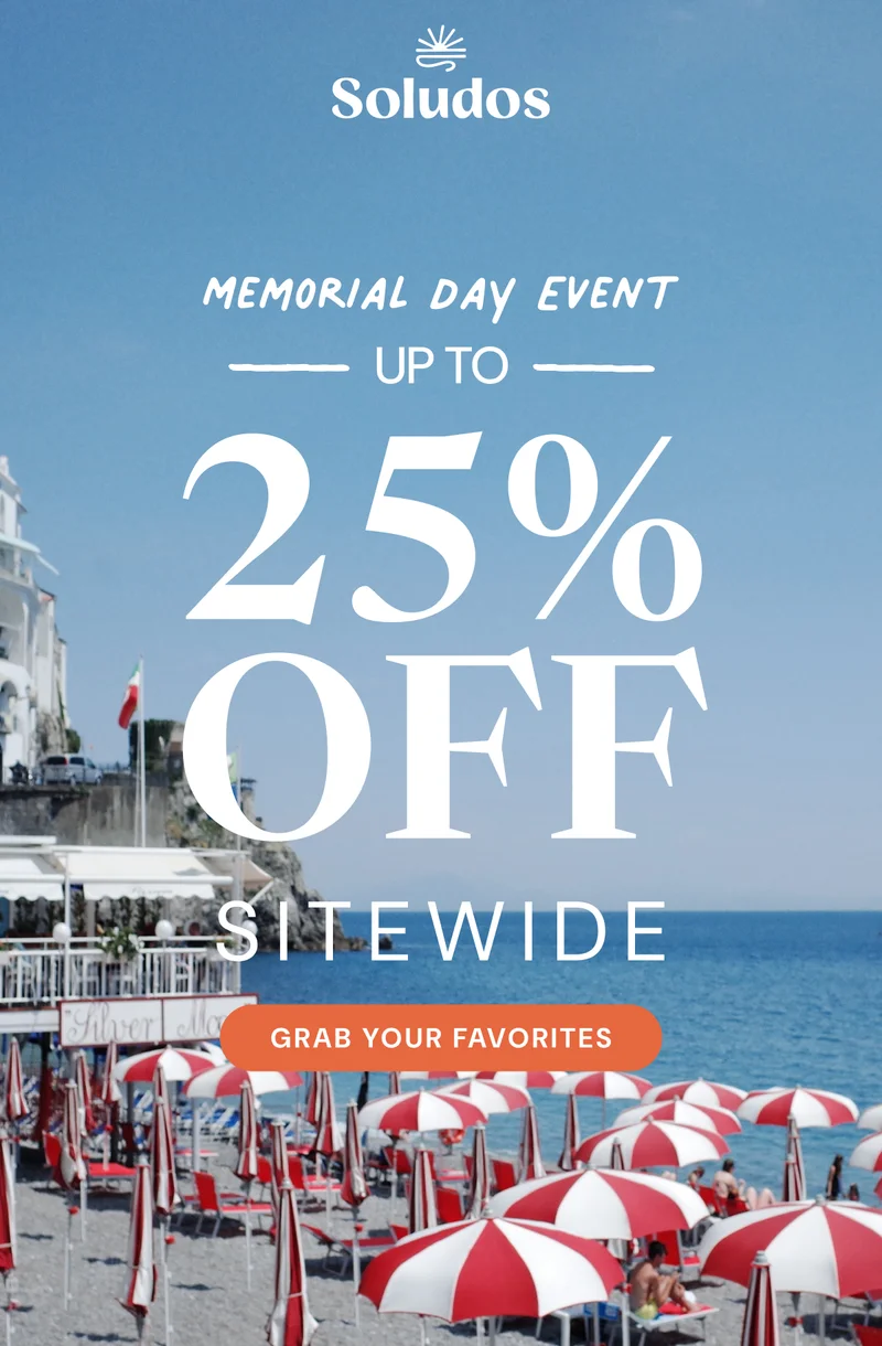 Memorial Day event. Up to 25% off sitewide- Grab your favorites