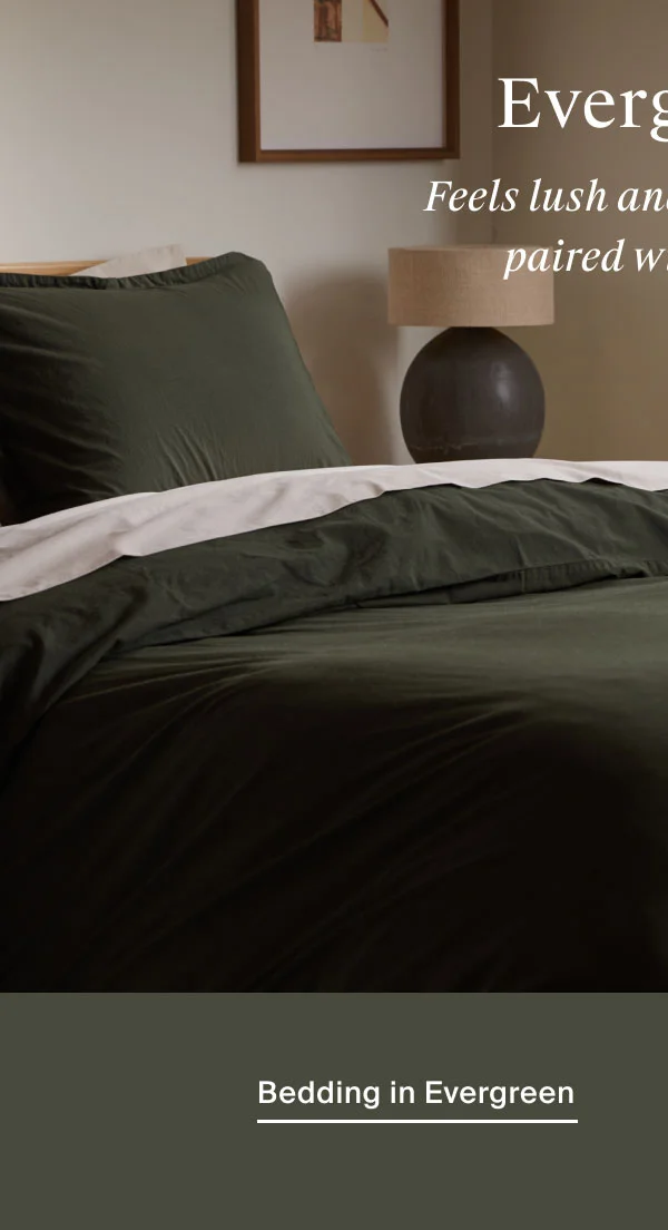 Shop Bedding in Evergreen