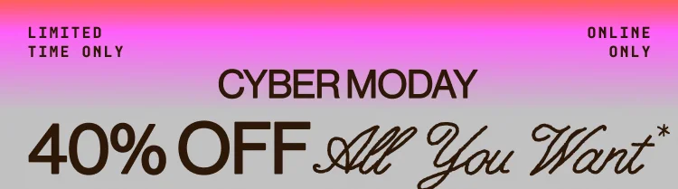 IMAGE-CYBER MONDAY 40% OFF