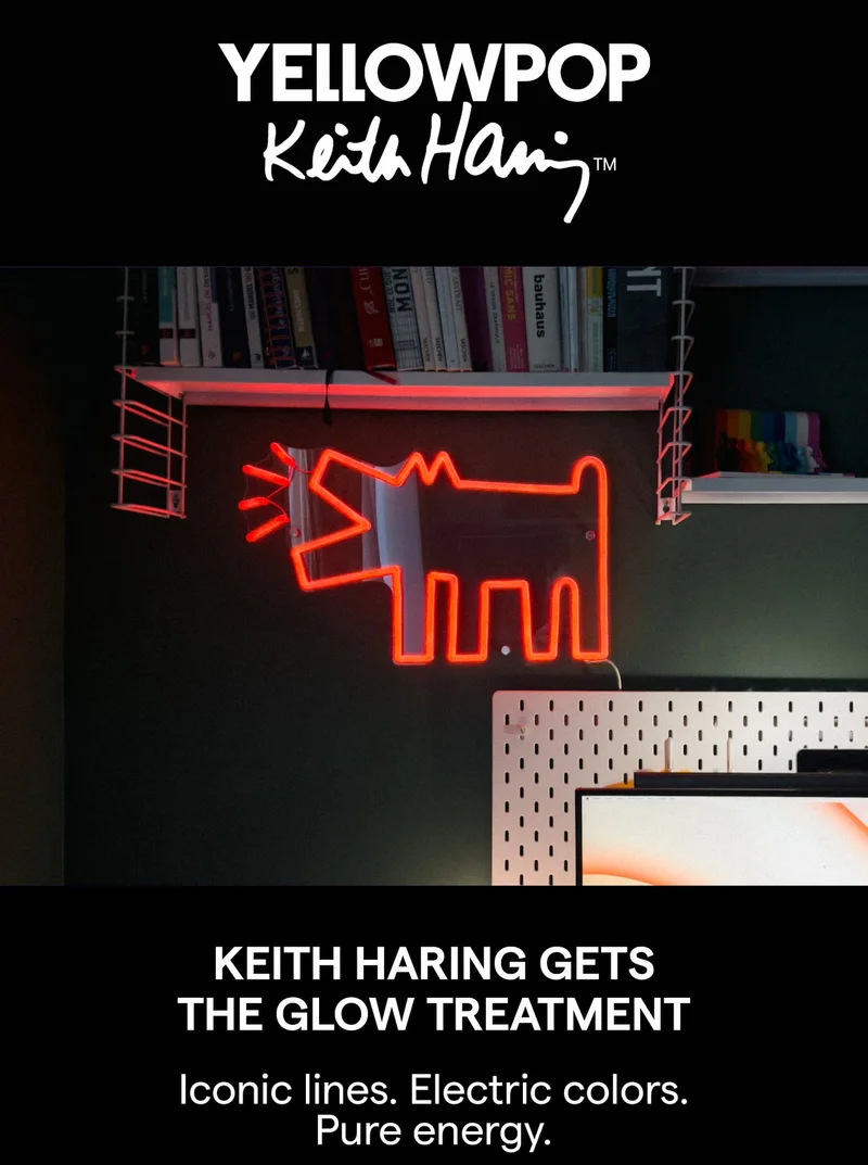 Keith Haring Gets the Glow Treatment