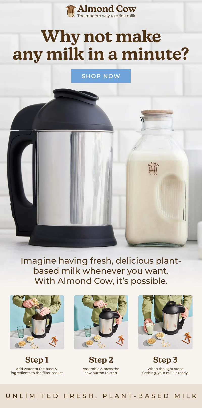 Get $50 off the Almond Cow Milk Maker