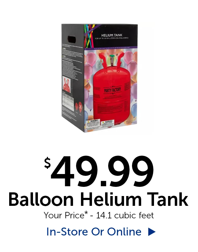 $49.99 Balloon Helium Tank - Your Price - 14.1 cubic feet