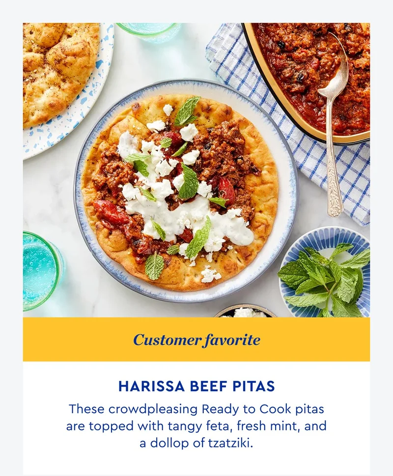 Customer favorite - Harissa Beef Pitas | ORDER NOW