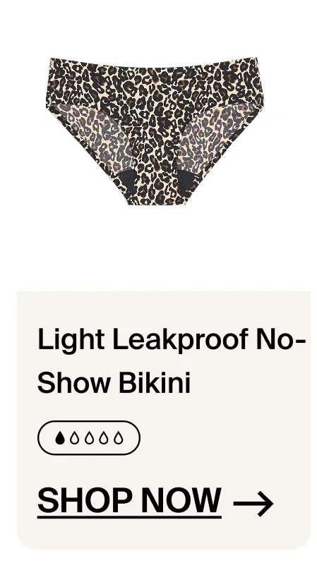 Light Leakproof no-show bikini