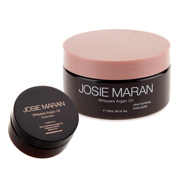 Josie Maran Whipped Argan Body Butter 8 oz. and Travel Size