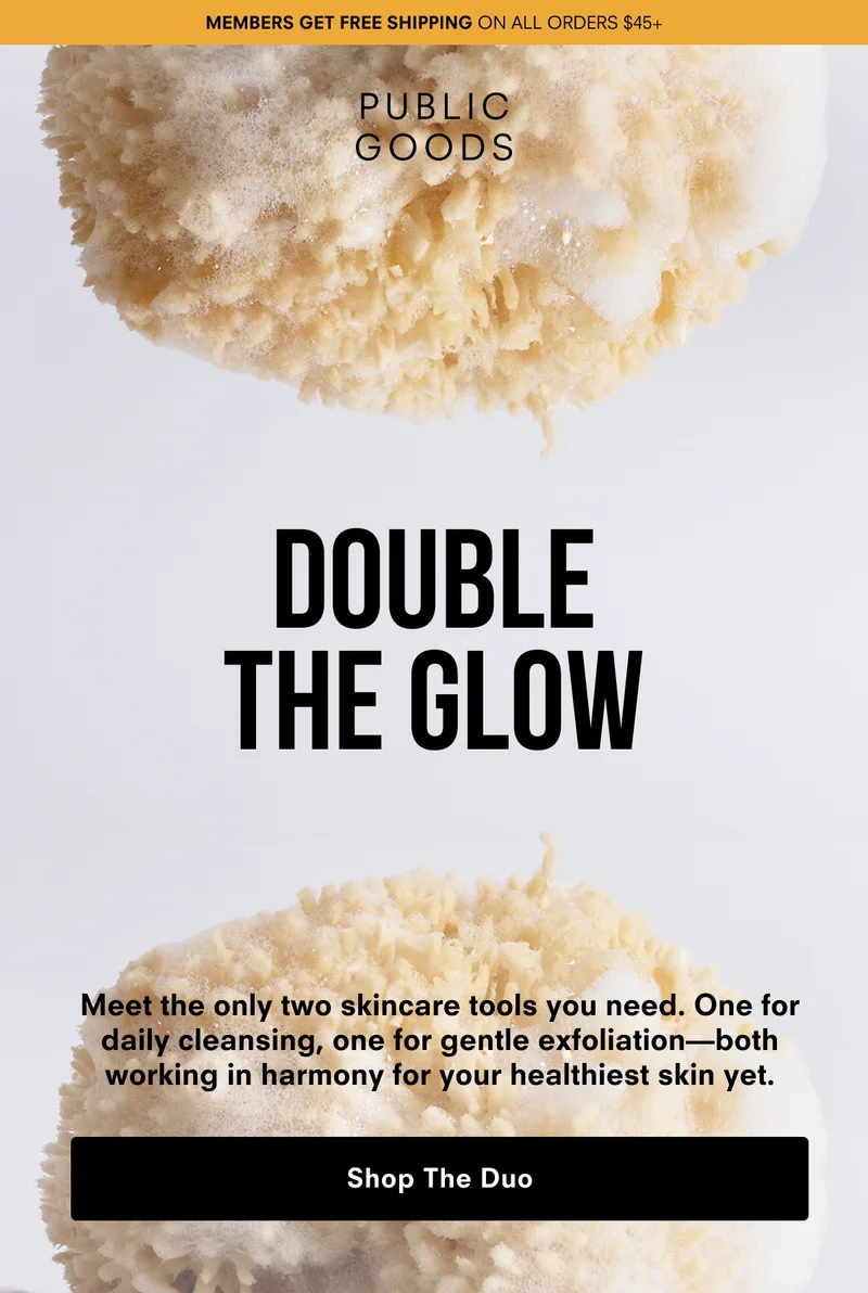 Double the glow - Meet the only two skincare tools you need. One for daily cleansing, one for gentle exfoliation - Both working in harmony for your healthiest skin yet.