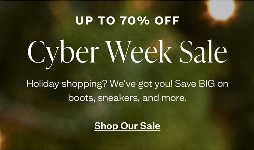 Shop Cyber Week Sale