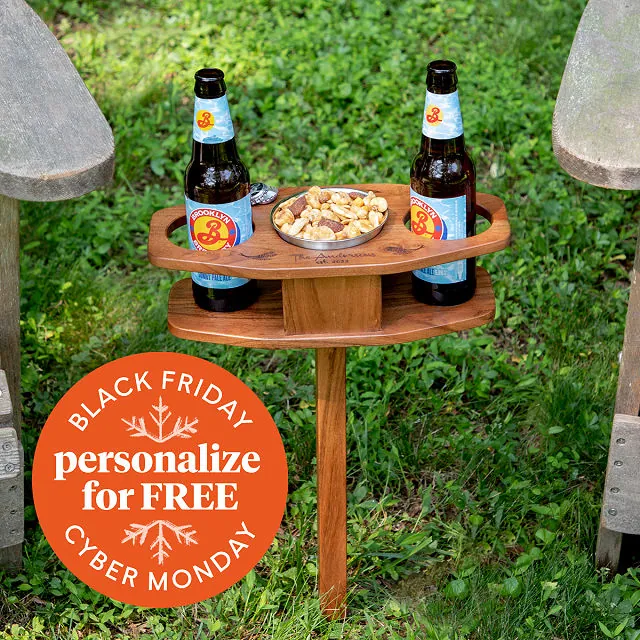 Portable Beer & Snack Table