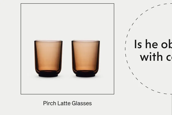 Pirch Latte Glasses