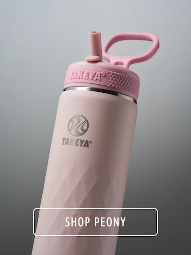 22oz Takeya Sport Water Bottle With Straw Lid - Peony