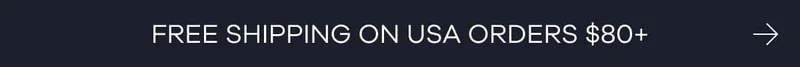 Free shipping on USA orders $80+