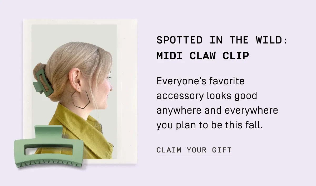 Spotted in the wild: Midi Claw Clip