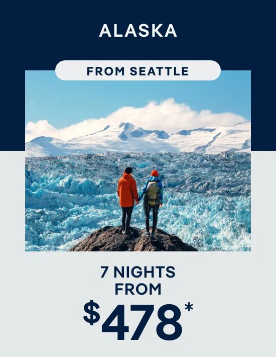 Alaska – 7 Nights From Seattle – Click to View Cruises & Book Now