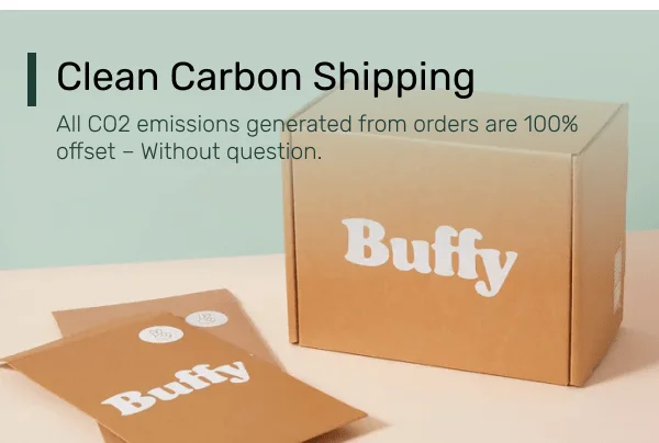Clean Carbon Shipping – All CO2 emissions generated from orders are 100% offset - Without question.