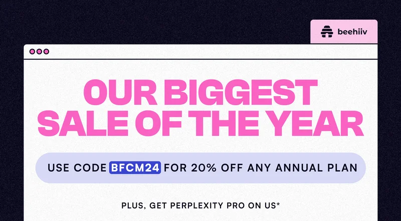 Headline text announcing our biggest promotion of the year