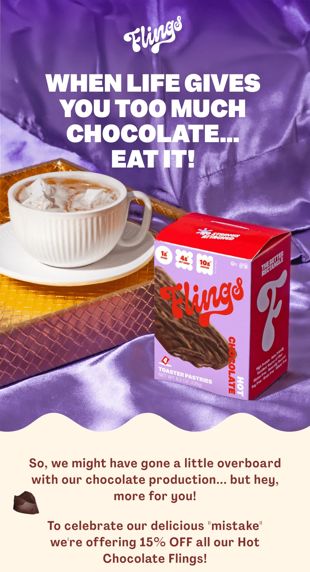 When life gives you too much chocolate... Eat it!