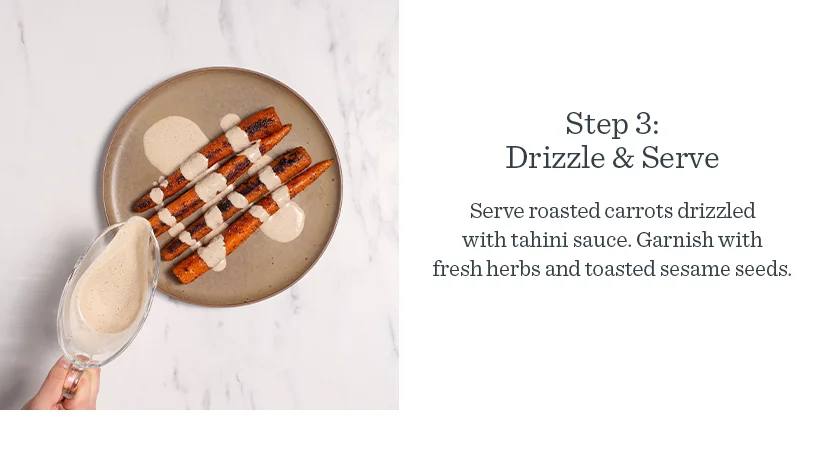 Step 3: Drizzle & Serve
