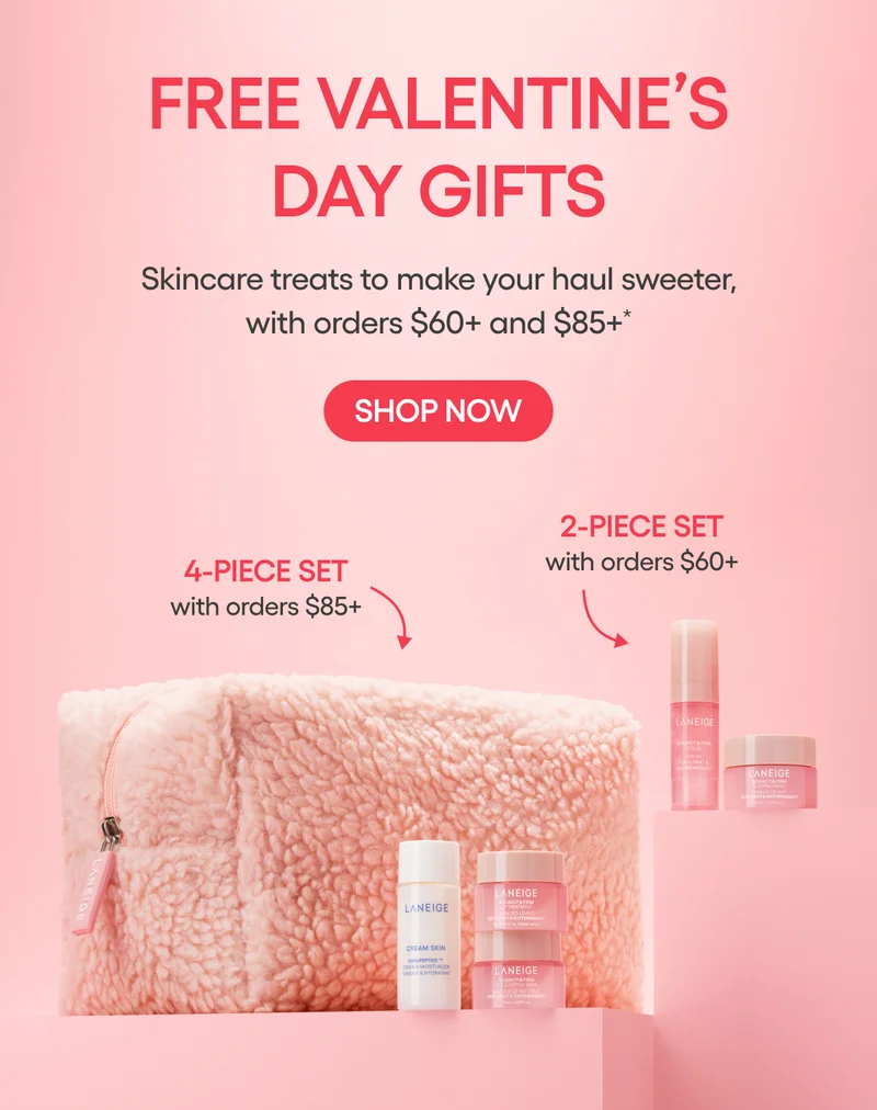 FREE VALENTINE GIFTS WITH ORDERS $60+ AND $85+