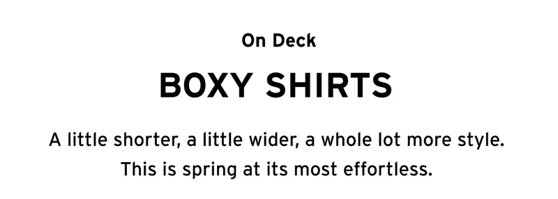 BOXY SHIRTS
