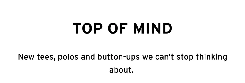 TOP OF MIND