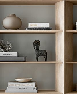 style an open shelf