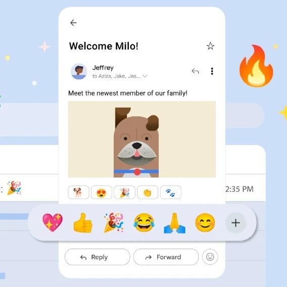 an illustration of new emoji reactions and icons