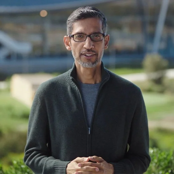 A picture of Google CEO Sundar Pichai