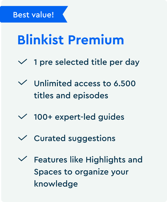 Blinkist Premium