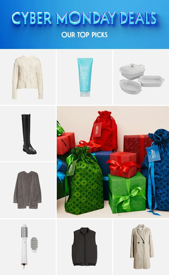 Cyber Monday deals—our top picks. An assortment of items on sale.
