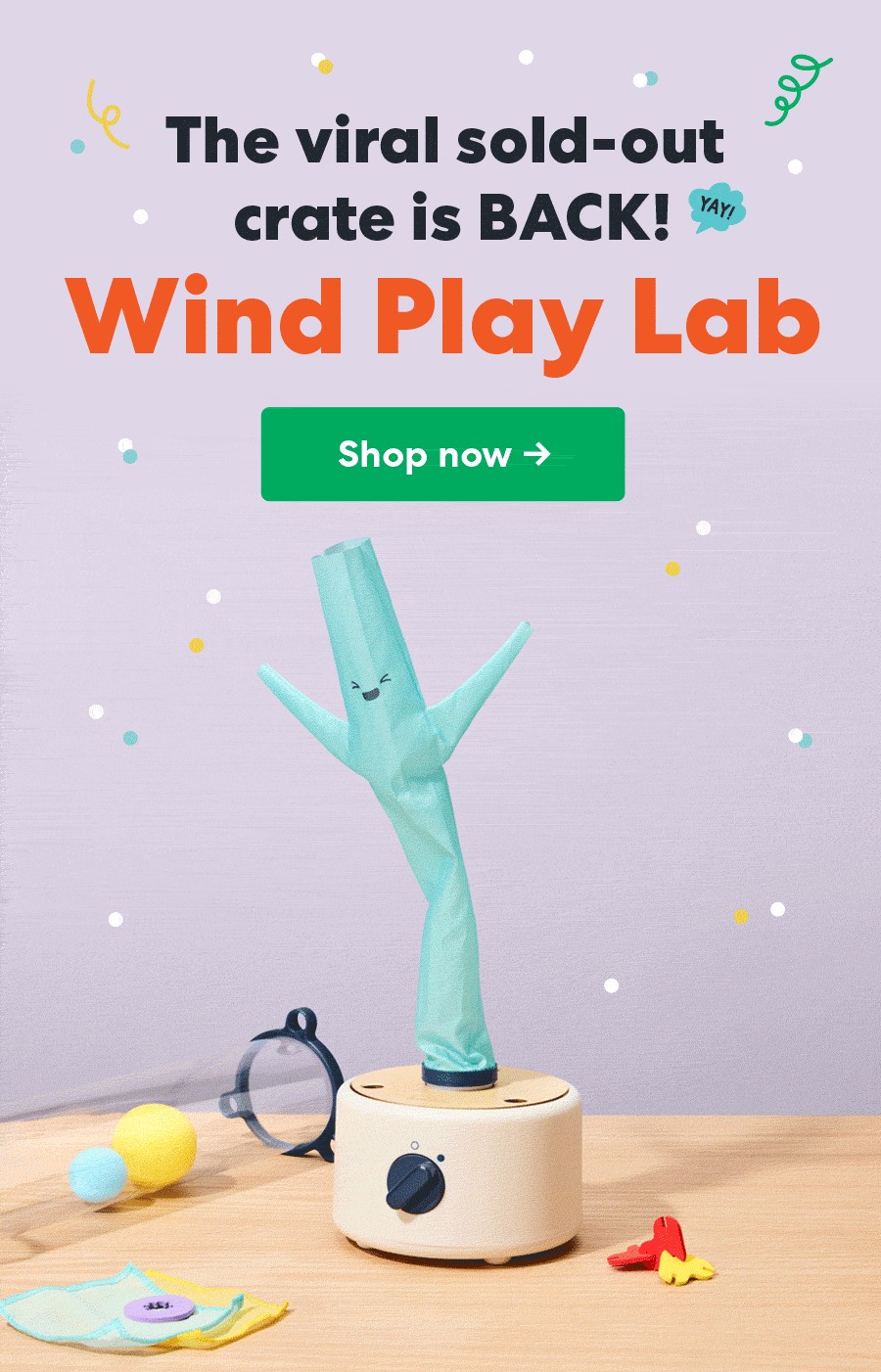 The viral sold-out crate is BACK! Wind Play Lab!